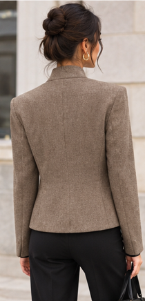 Blazer Chic à Col Roulé